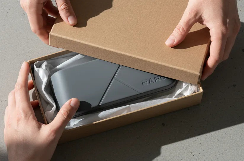 HARO Eyewear sunglass case — Sanremo 1947 packaging
