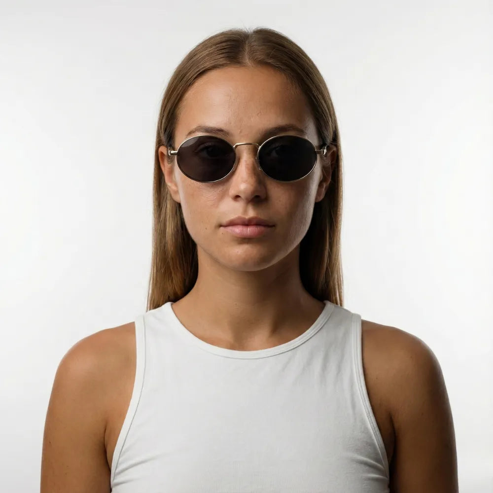 Double bridge round sunglasses by HARO Eyewear — Villefranche Rade editorial